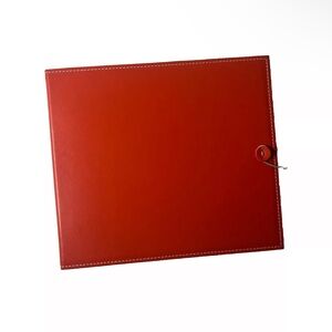 Wingard San Francisco Orange Leather Photo Album